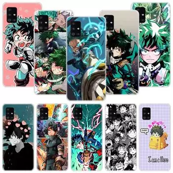 Чехол для телефона My Hero Academia Izuku Deku для Samsung Galaxy A12 A22 A32 A42 A52 A72 A51 A71 5G A41 A31 A21 A02S M12 M21 M31 M30S Samsung A12 5G