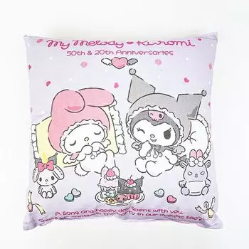 My Melody Kuromi 50th & 20th Anniversary Angel Cushion
