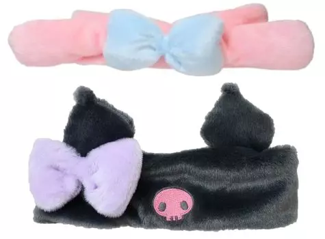 My Melody Kuromi Dress Up Band 2 Pattern Set Kamio Япония (Волосы) [Розовый/Черный]