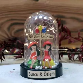 Мы - мы, девочка, Стеклянная банка с подсветкой для девочек