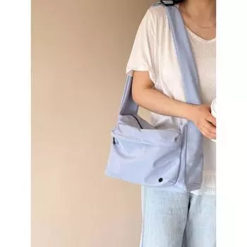 My New Arrival Crossbody Casual Bag Minimalist Kettle Bag Waterproof Lightweight One-Shoulder Crossboby Bag Easiest for Match Minimalist Fashion Blue Large