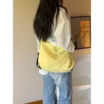 My New Arrival Multi-Functional Shoulder Messenger Bag Minimalist Casual Backpack Bags Portable All-Match Waterproof Bag Fashion Yellow