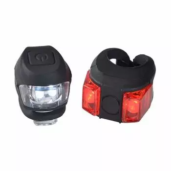 My Pallas Bicycle Safety LED Light Front Rear Set 48 Hours Continuous Lighting for Cross Folding MP-LT05 & Bikes, MTBs, Bikes, etc.