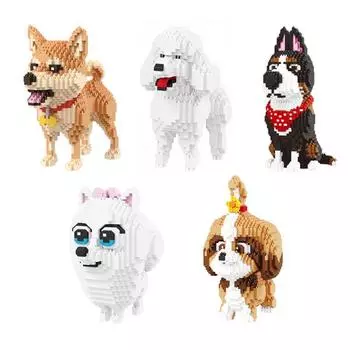 My Pet Nanoblock-Large Shiba Inu, Large Shiba Inu, популярные корейские игрушки Pomeranian