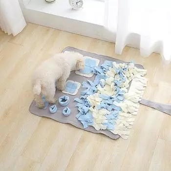 My Pet Pastel Nose Work-Extra Large 100x100cm Одеяло для носа собаки Коврик для игрушек Одеяло для лечения, 1 шт., Серый