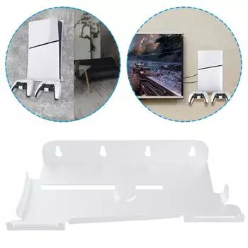 MY# Полезный настенный кронштейн вертикальная подставка с 2 креплениями для контроллеров для PS5 Sl