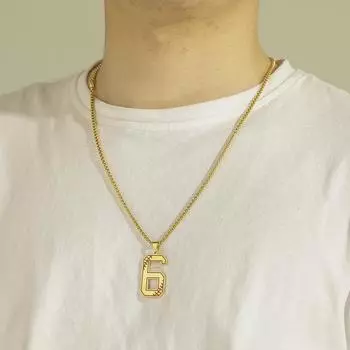 My Shape Baseball Pattern Number Подвеска Ожерелье Для Мужчин Спорт Баскетбол Фигурка Ожерелья Из Нержавеющей Стали Модные Мужские Украшения