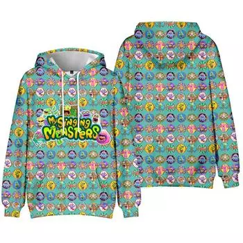 My Singing Monsters Cartoon Men Women Hoodies Autumn Casual Pullover Sweats Hoodie Fashion Hip Hop Sweatshirt Clothes XS