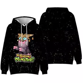 My Singing Monsters Cartoon Printed Women Men Hoodies Casual Hip Hop Vintage Sweatshirts Oversized Streetwear Unisex XS