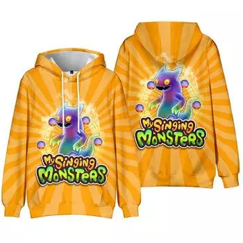My Singing Monsters унисекс мультфильм толстовки тай-дай толстовка уличная толстовка с капюшоном мужчины женщины косплей спорт XS
