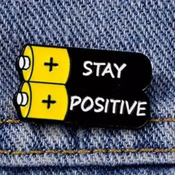 My Social Battery 1% Cartoon Letter Brooch Decorative Accessories Metal Badge Backpack style 2