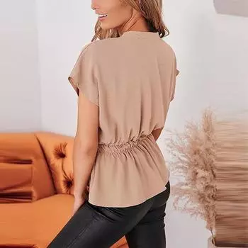 My Wardrobe Authorization женские блузки на пуговицах, повседневные летние топы, нарядная шифоновая рабочая блузка S белый