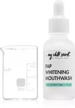 My White Secret PAP Whitening Mouthwash bain de bouche concentr effet blancheur TU прозрачный