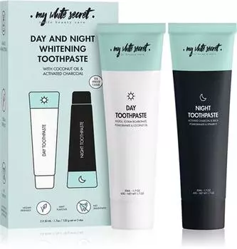 My White Secret Toothpaste Classic Mint Dental набор для ухода за сверкающими белыми зубами TU прозрачный
