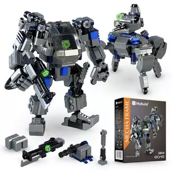 MyBuild 6015 Jake Quadruped Mecha Frame Robot Сборочный набор для сборки серии SF Возраст от 14 лет и старше Совместимо с другими брендами и Mecha/QM