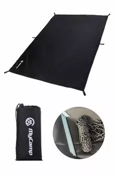 MyCamp Ground Sheet Tent Sheet Tarp Водонепроницаемый легкий брезент для отдыха на природе S x [Безопасный (черный, (145 210см))
