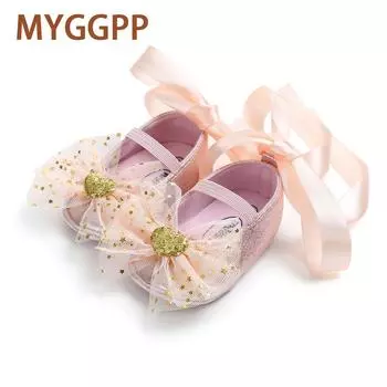 MYGGPP Бабочка Лента Принцесса Туфли Детские Туфли Детские Туфли Маленькие Детские Туфли Детские Туфли 11cm розовый