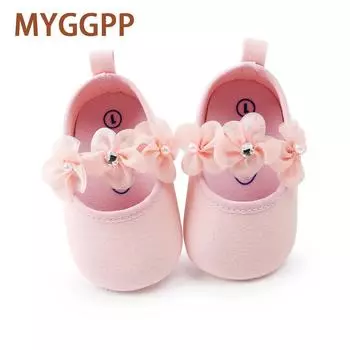MYGGPP Маленький Цветок Мягкая Подошва Обувь Для Малышей Детская Обувь Мягкая Подошва Обувь Принцесса Обувь 11cm белый