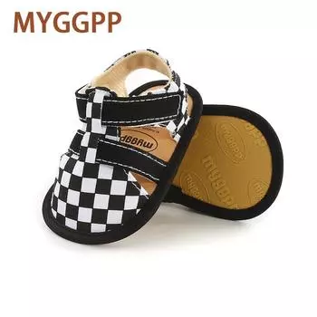 MYGGPP Мужская обувь для малышей на мягкой подошве Детская обувь Детские сандалии 11cm чёрный