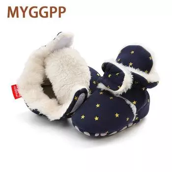 MYGGPP осень-зима-зима, бархатная теплая детская обувь, детская обувь, обувь для малышей, хлопковая обувь, носки, хлопковые сапоги 11cm темно-синий