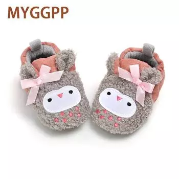 MYGGPP осенне-зимняя детская обувь с героями мультфильмов, обувь на мягкой подошве для малышей, хлопковая обувь, детская обувь, обувь на мягкой подошве, обувь на мягкой подошве для детей 0–1 года 11cm белый