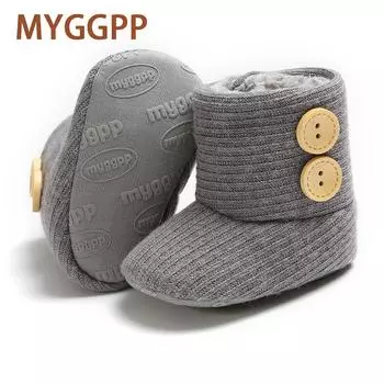 MYGGPP осенне-зимняя шерстяная детская обувь для детей 0-1 года, хлопковые сапоги с мягкой подошвой, детские ботинки, детская обувь для малышей, детская теплая обувь 11cm красный