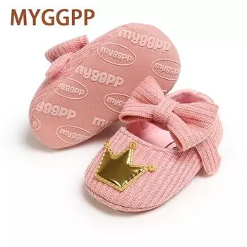 MYGGPP Шерстяные туфли Baby Princess Детские туфли Туфли с мягким низом Маленькие детские туфли Весенние и осенние модели 11cm белый