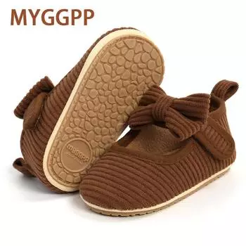 MYGGPP Весенне-осенняя вельветовая детская обувь принцессы, детская обувь, обувь для малышей на мягкой подошве 11cm жёлтый