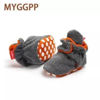 MYGGPP Зимние носки, хлопковая обувь, детская обувь, обувь с мягкой подошвой для малышей, детская обувь средней высоты 11cm белый