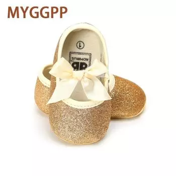MYGGPP/Золотая, серебряная детская обувь принцессы, детская обувь, одинарные туфли с мягкой подошвой, для детей 0–1 года, весна и осень 11cm красный