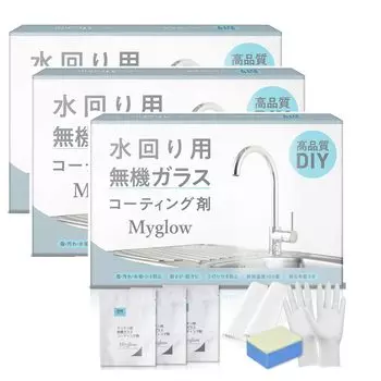 Myglow Индивидуально упакованный набор для покрытия стекла для водных зон Прозрачное покрытие для душа и кухни Сверхпрочное бытовое защитное средство для стекла Easy