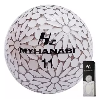 MYHANABI H2 Японский мяч для гольфа Soft Distance Series 3 (Белое серебро, шт.)