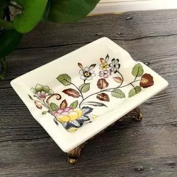 Мыльница бытовая Керамическая мыльница Мыльница на ножках Изысканная мыльница Домашний декор Style 2