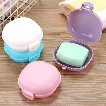 Мыльница для дома, однотонная, креативная, туристическая, для слива мыла для душа, водостойкая дорожная бытовая мыльница белый