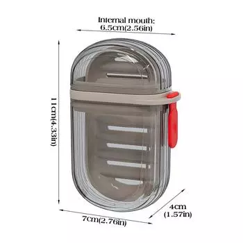 Мыльница для путешествий Houseeker со сливом, переносная мыльница, органайзер для посуды, чехол для ванной комнаты, ящик для хранения на открытом воздухе