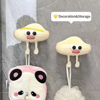 Мыльница для ванной со сливом, симпатичная настенная мыльница, пластиковый контейнер для хранения мыла, поднос, креативные гаджеты для ванной