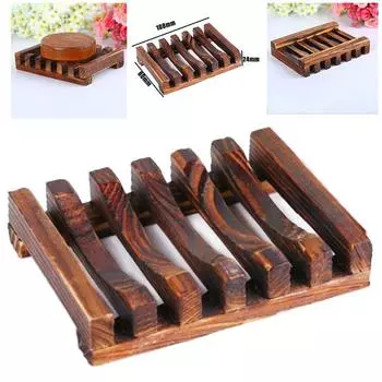 Мыльница из натурального бамбука, держатель для хранения, ванна, душ, ванная комната, полка для дома