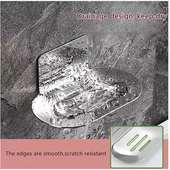 Мыльница из нержавеющей стали, мыльница, настенный держатель для мыла, мыльница из нержавеющей стали, аксессуары для ванной комнаты, самоклеящиеся