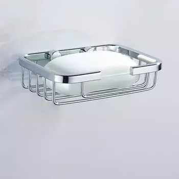 Мыльница из нержавеющей стали, мыльница, настенные нескользящие органайзеры для мыла, экономящие место, устойчивые к ржавчине полки для хранения мыла в ванной серебряный