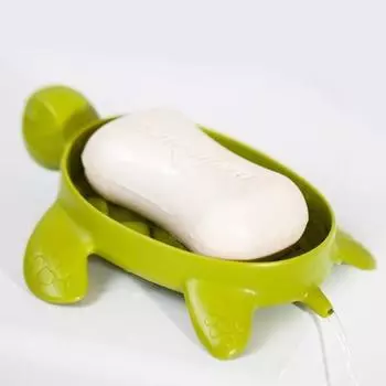 Мыльница многофункциональная мыльница без ручного трения пузырьковая мыльница роликового типа бытовая коробка для хранения One Size зелёный