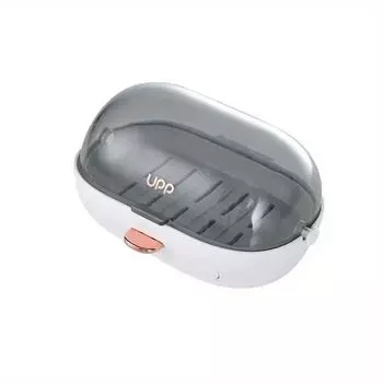 Мыльница на присоске, откидная, для ванной комнаты, без сверления, настенная, с дренажной полкой для мыла 1PCS