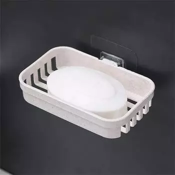 Мыльница настенная без перфоратора креативная подвесная мыльница для туалетного стока пластиковая коробка для ванной комнаты коробка-диспенсер мыльница