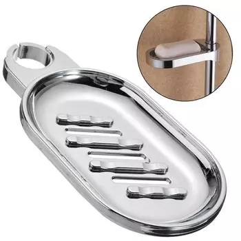 Мыльница Регулируемая штанга для душа Направляющая полка Подставка для хранения в ванной комнате Поднос