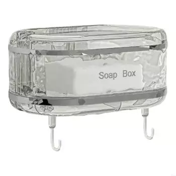 Мыльница с присоской, прочная клейкая мыльница с элегантным цветным узором