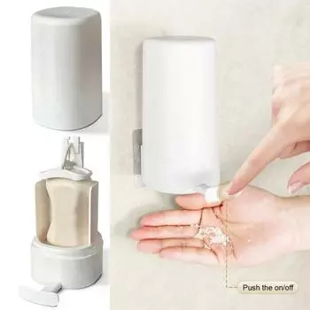 Мыльница с водонепроницаемой крышкой, простая в установке, компактный, портативный, регулируемый дозатор мыла, ручная бритва для мыла в ванной 1pc