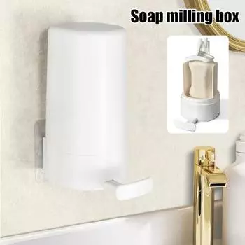 Мыльница с водонепроницаемой крышкой, простая в установке, компактная, портативная, регулируемая мыльница 1pc