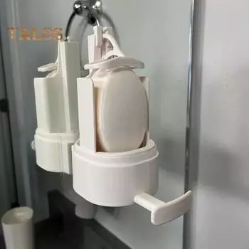 Мыльница с водонепроницаемой крышкой, простая в установке, компактный, портативный, регулируемый дозатор мыла, ручная бритва для мыла в ванной 1pc