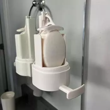 Мыльница с водонепроницаемой крышкой, простая в установке, компактная, портативная, регулируемая мыльница 1pc