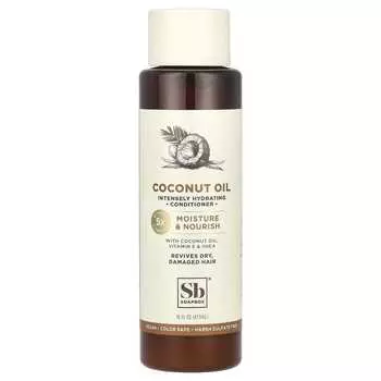 Мыльница, увлажняющий и питательный кондиционер, кокосовое масло, 16 жидких унций (473 мл)