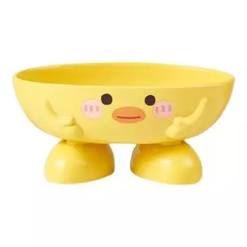 Мыльница в виде утки для детей, симпатичная, быстросохнущая, с несколькими отверстиями для слива